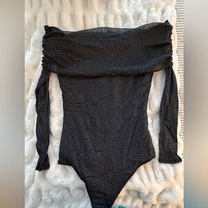 Abercrombie & Fitch Shimmering Black Bodysuit